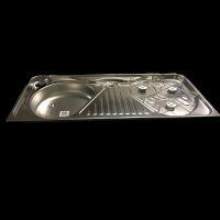 Tefal Edelstahlspüle mit 3 Gasflammen, dreiflammig....