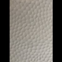 Reststück Seitenwandblech, weiß, ca. 1m lang,  ca. 157cm breit, Hammerschlagblech