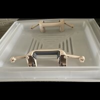 Ersatzglas Dachhaube 40x40 cm, Milchglas beige [360693]