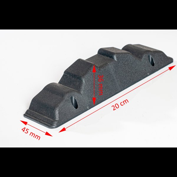 Zierleisten-Abschlussklappe, Endkappe 20 cm, breit