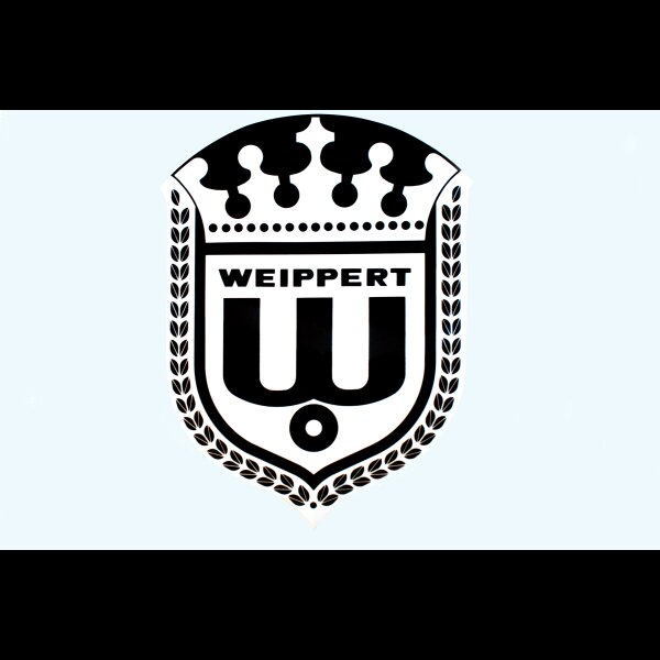 Wappen, Klebefolie groß, schwarz-weiß